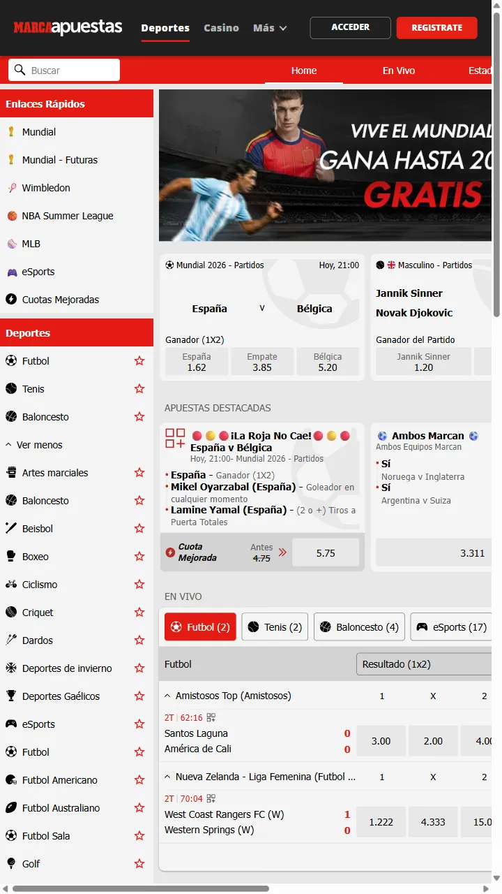 Marca Apuestas — casa de apuestas